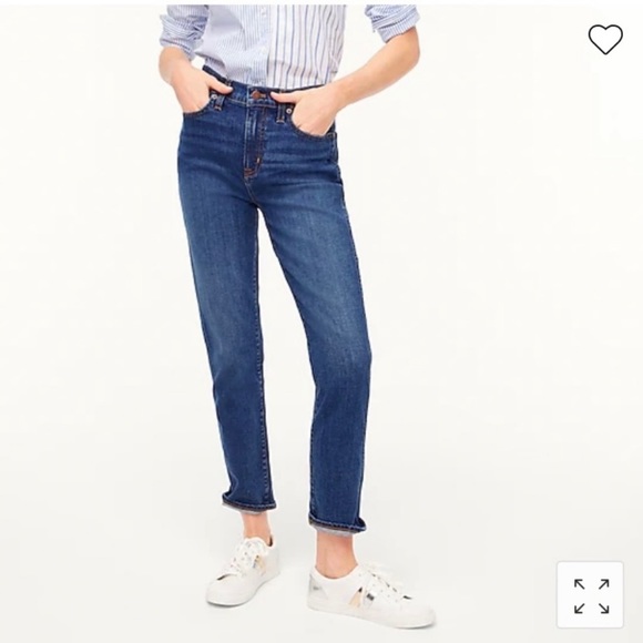 NWT J. CREW High Rise Classic Vintage Straight Leg Jeans—SZ. 26